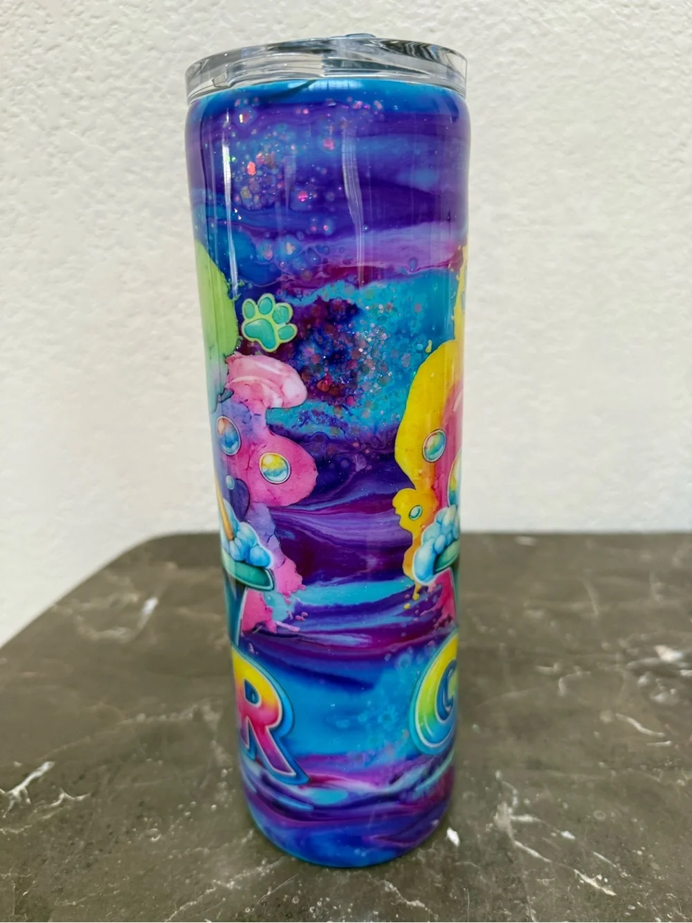 Watercolor Golden Retriever Dog Groomer 30 oz Tumbler Cup Handmade